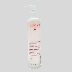 Lait d’Amande Démaquillant Cereza visage et yeux polyphénols naturel