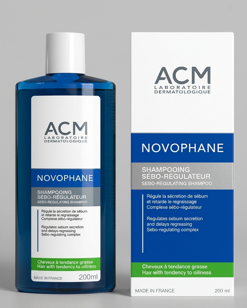 ACM Novaphane Shampooing Sébo-Régulateur soin cheveux gras Tunisie.