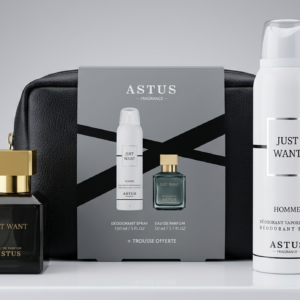 Coffret Astus Just Want Homme parfum et déodorant spray cadeau Tunisie