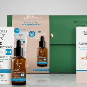 Pack Roncey Duo Imperfection sérum B3 et écran solaire Sunshield Tunisie