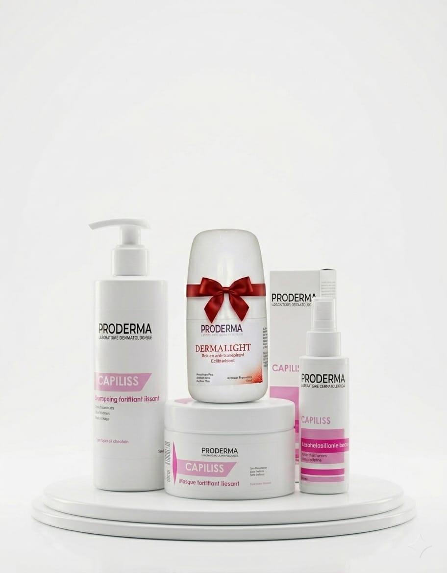 Pack Proderma Capiliss shampoing masque et spray fortifiant lissant