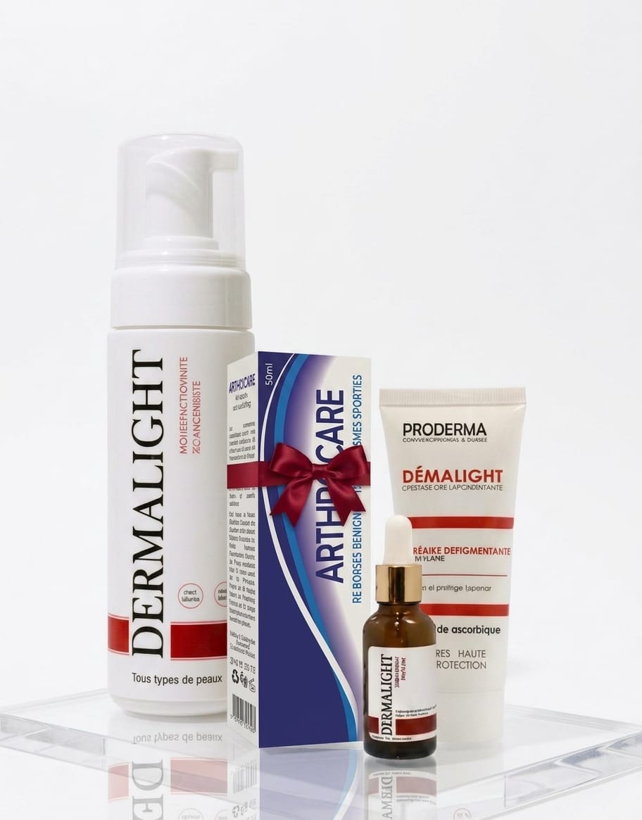 Pack Proderma Dermalight mousse nettoyante sérum vitamine C et crème dépigmentante