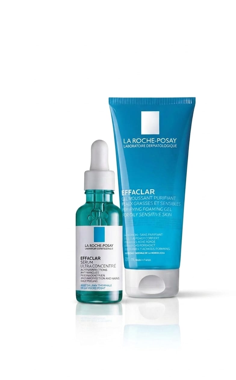 Pack La Roche Posay Effaclar Serum gel moussant et sérum ultra concentré