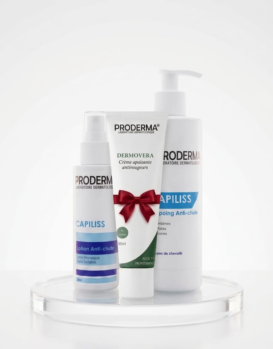 Pack Proderma Anti-Chute lotion shampoing et crème Dermovera