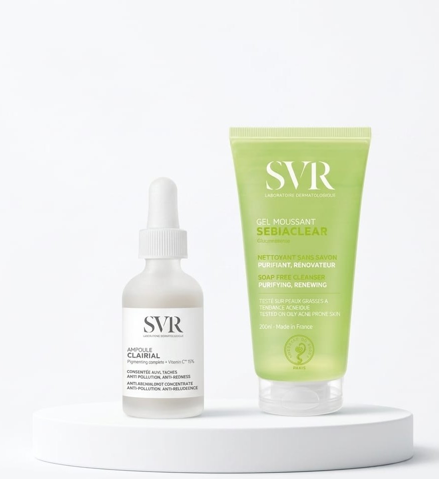 Pack SVR Clairial Ampoule anti-taches et gel moussant